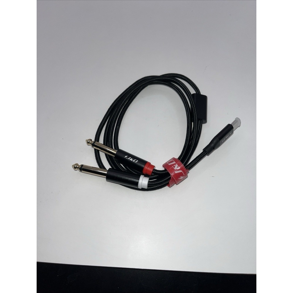 J&d USB C To Dual 6.35mm 1/4‎ Inch Stereo Splitter Y Cable Audio Cord 3.3 Feet